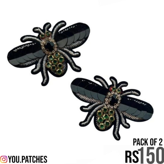Embellished Bee Patch (Pack of 2)