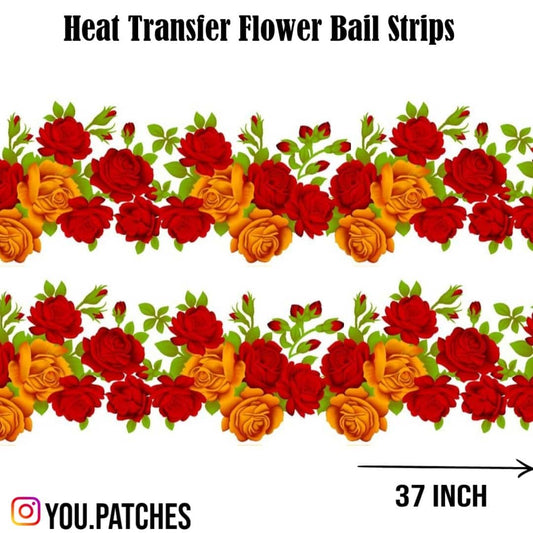 Heat Transfer Flower Bail Patch