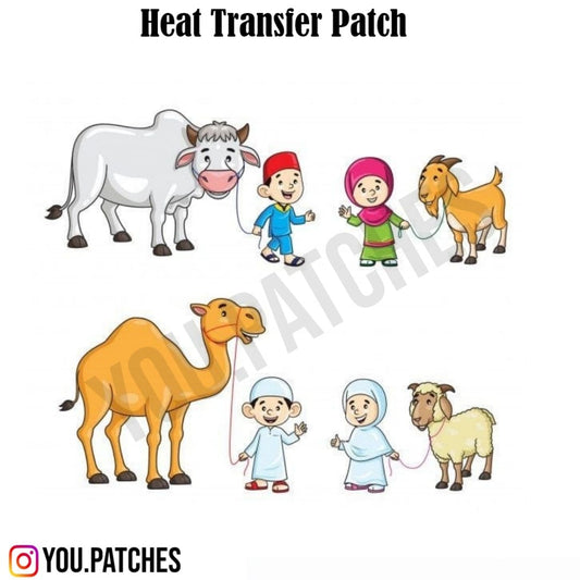 Heat Transfer Eid Ul Adha Patch (Pack of 4)