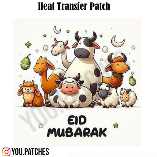 Heat Transfer Eid Mubarak Patch
