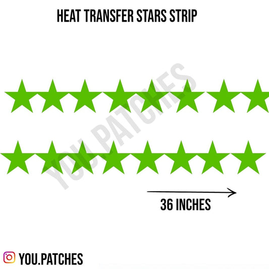 Heat Transfer Stars Strip