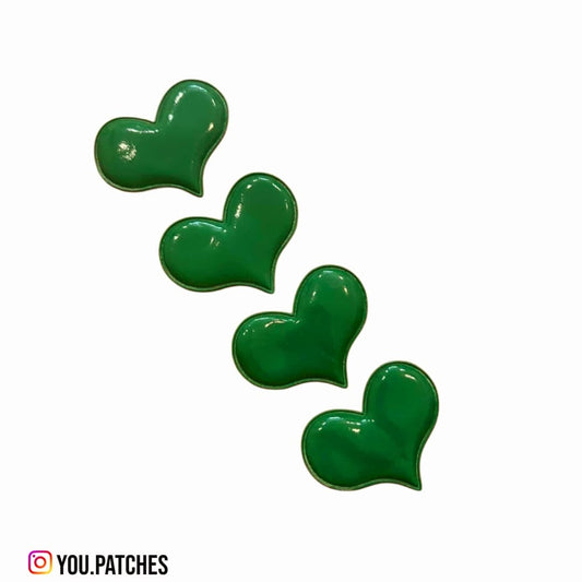 Green Hearts Patch (Pack of 4)
