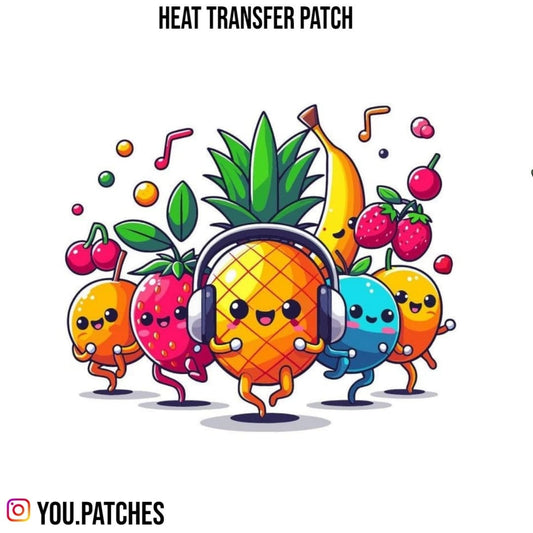 Heat Transfer Fruits Patch
