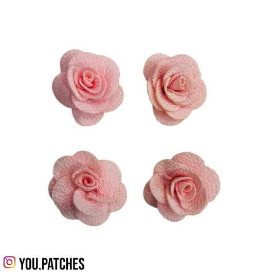 3D Pink Flowers (Pack of 4)