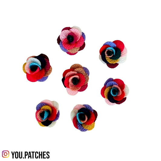 Multi Flowers Patch (Pack of 15)