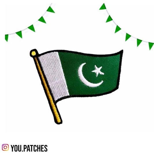 Embroided Iron on Pakistan Flag