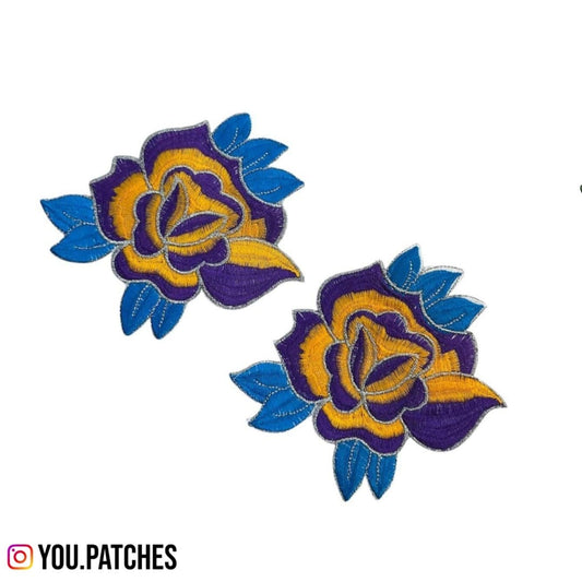 Embroided Flowers Patch (Pack of 2)