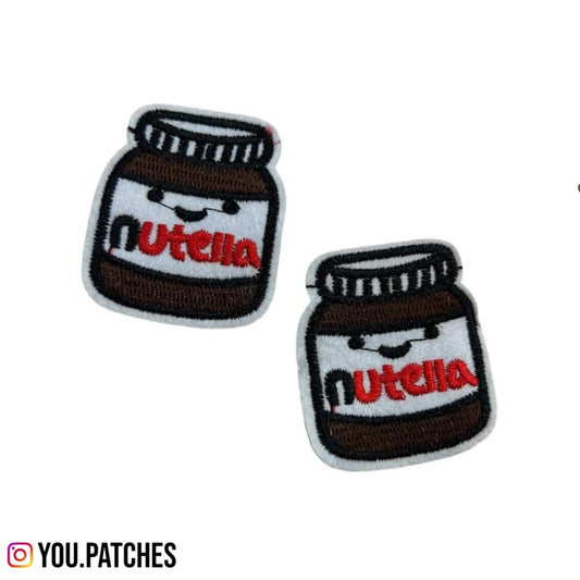Embroided Iron On Nutella Patch (Pack of 2)