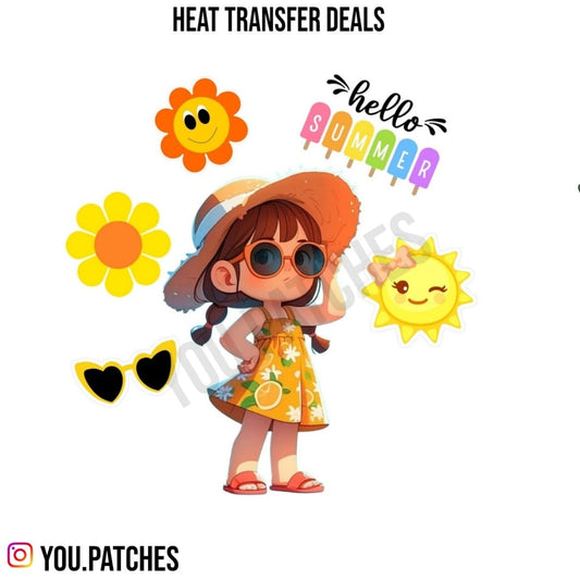 Heat Transfer Girl Patch