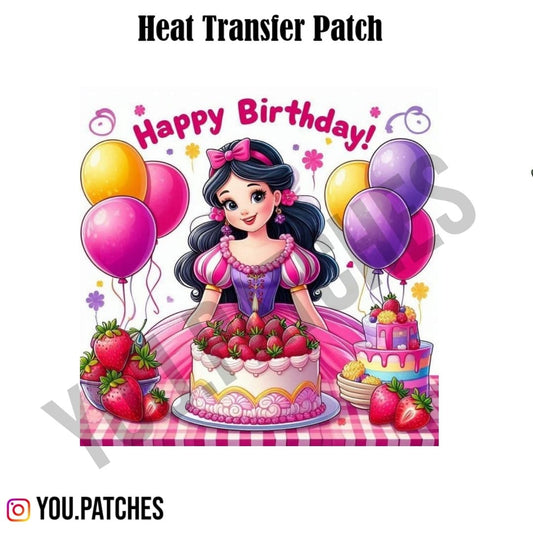 Happy Birthday Heat Transfer Patch