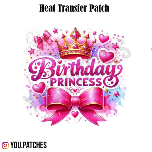 Heat Transfer Happy Birthday Patch