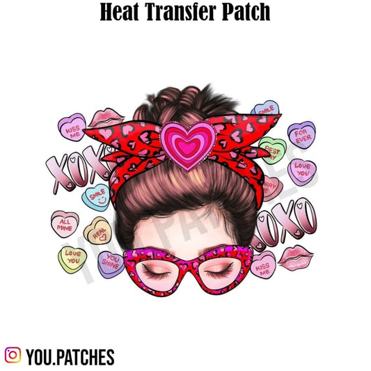 Heat Transfer Girl Patch