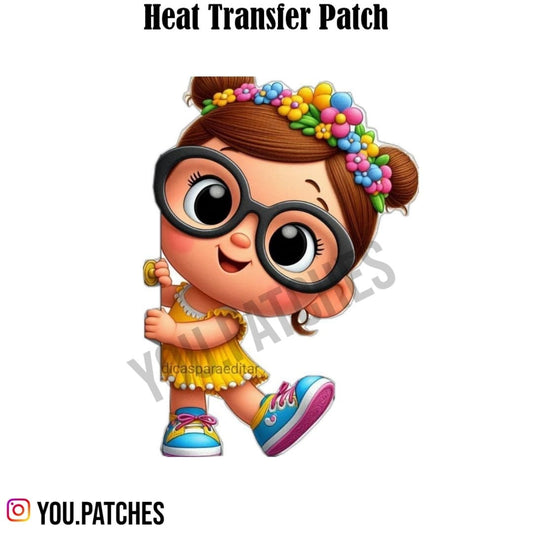 Heat Transfer Girl Patch