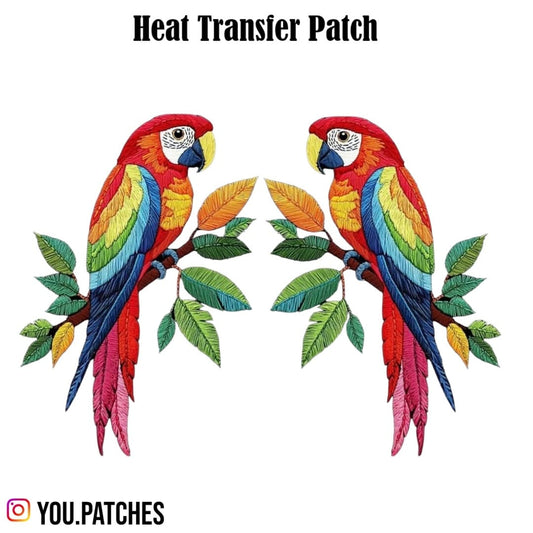Heat Transfer Parrot Patch (Pack of 2)