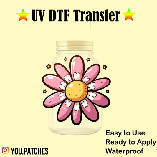 UV DTF Flower Sticker