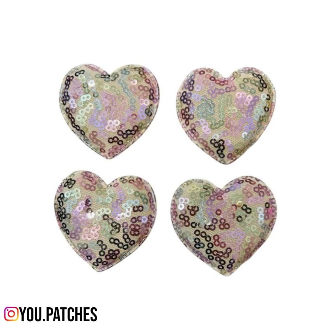 Sequenced Hearts Patch (Pack of 4)