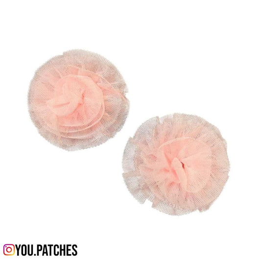 Pink Net Flowers (Pack of 2)