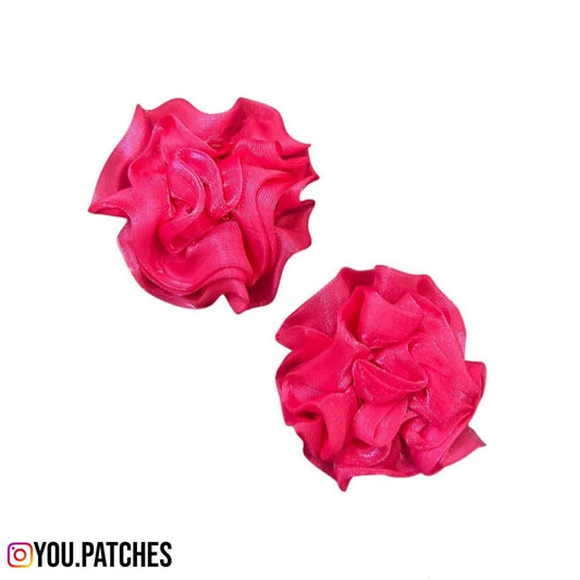 Pink Organza Flowers (Pack of 2)