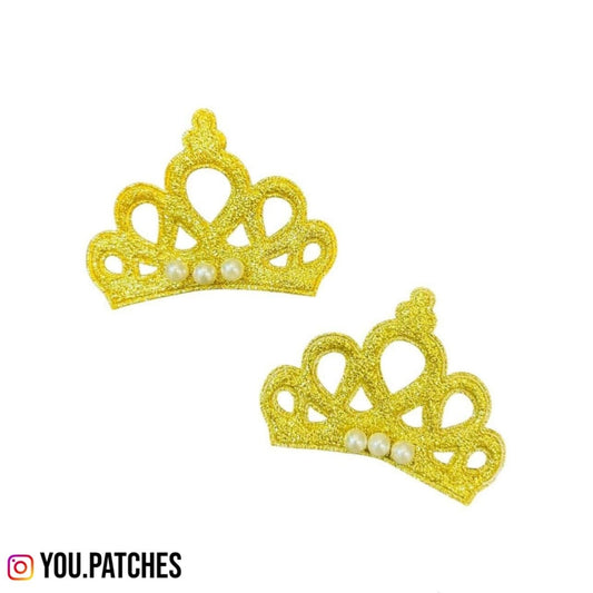 Glittery Crown Patch (Pack of 2)