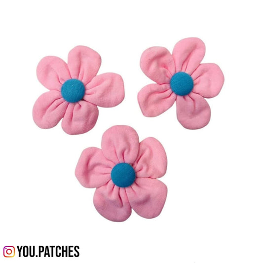 Fabric Flowers Patch (Pack of 3)
