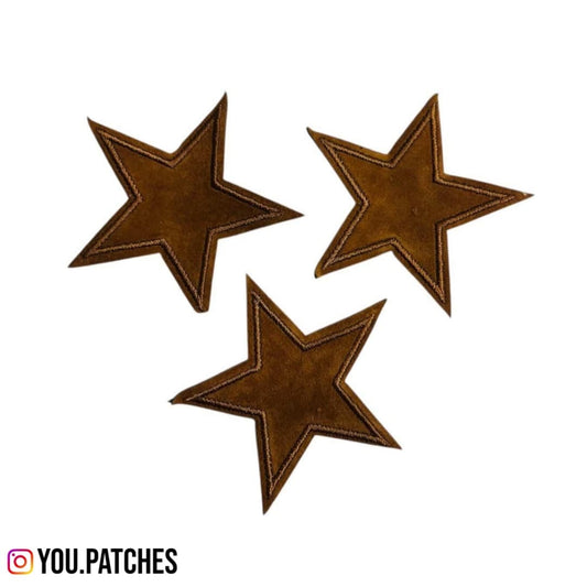 Embroided Iron On Stars (Pack of 3)