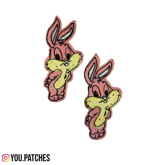 Embroided Iron On Bunny Patch