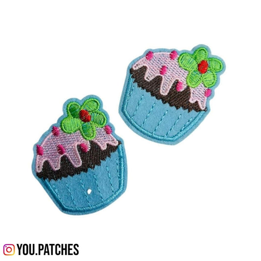 Embroided Cupcake Patch (Pack of 2)