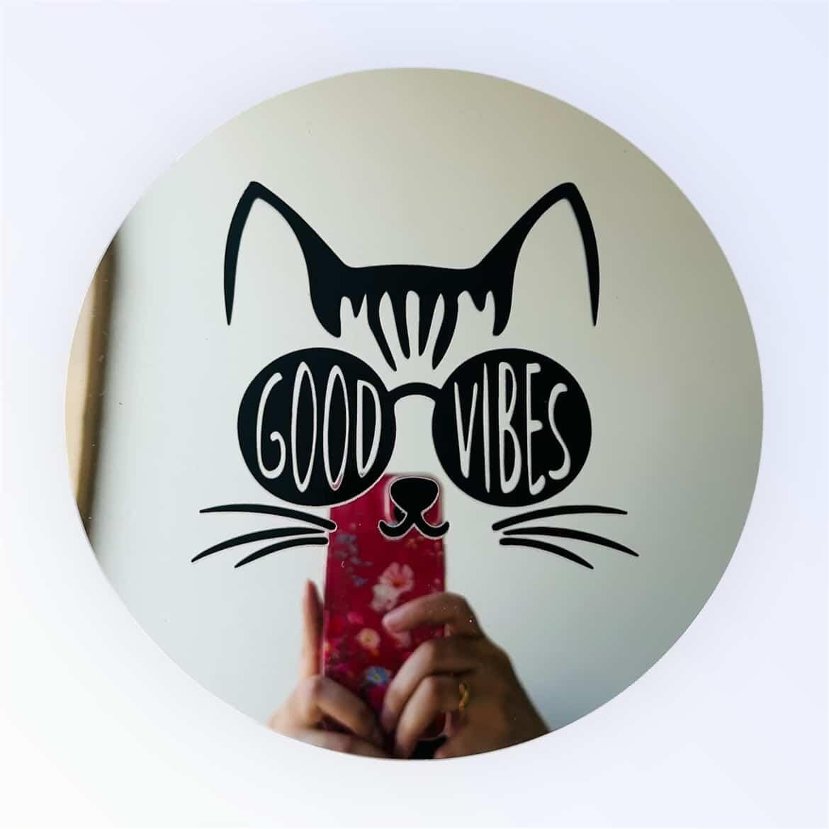 Wall Decor Mirror (Good Vibes)