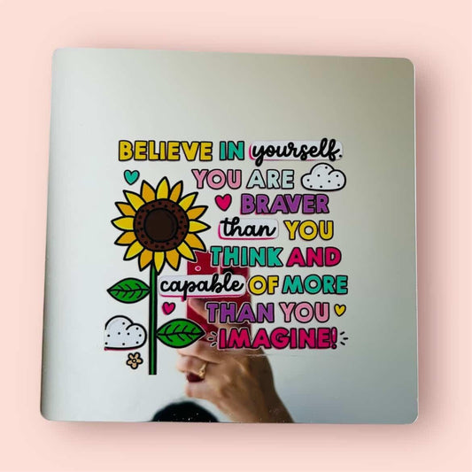 Wall Decor Mirror (Quotation)