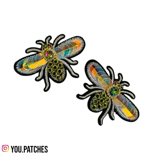 Embellished Holographic Bee Patch (Pack of 2)