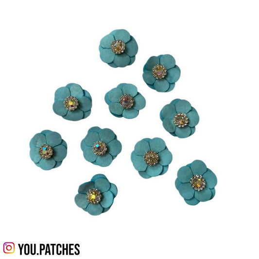 Embellished Flower Patch (Pack of 10)