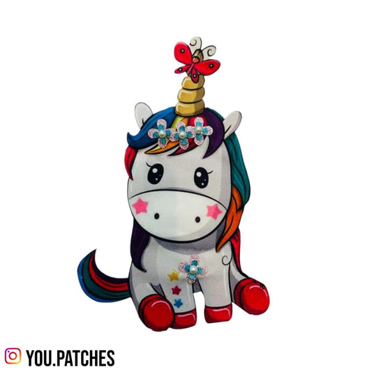 Fabric Iron on Unicorn Patch