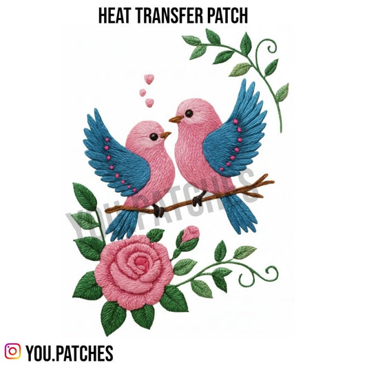 Heat Transfer Birds Patch