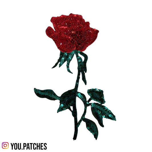 Handwork Embellished Rose Patch