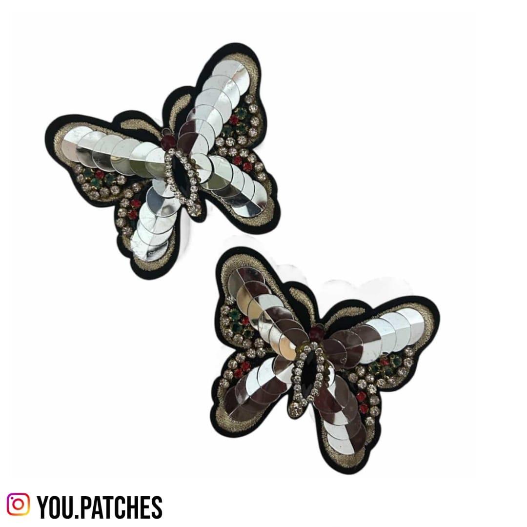 Embellished Butterfly Patch (Pack of 2)