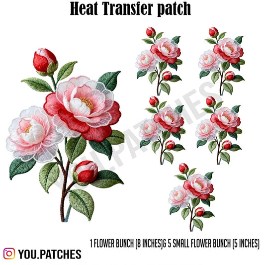 Heat transfer Flower Bunch Deal (Pack of 6)