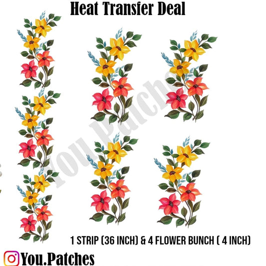 Heat transfer Flower bail Deal (Pack of 5)