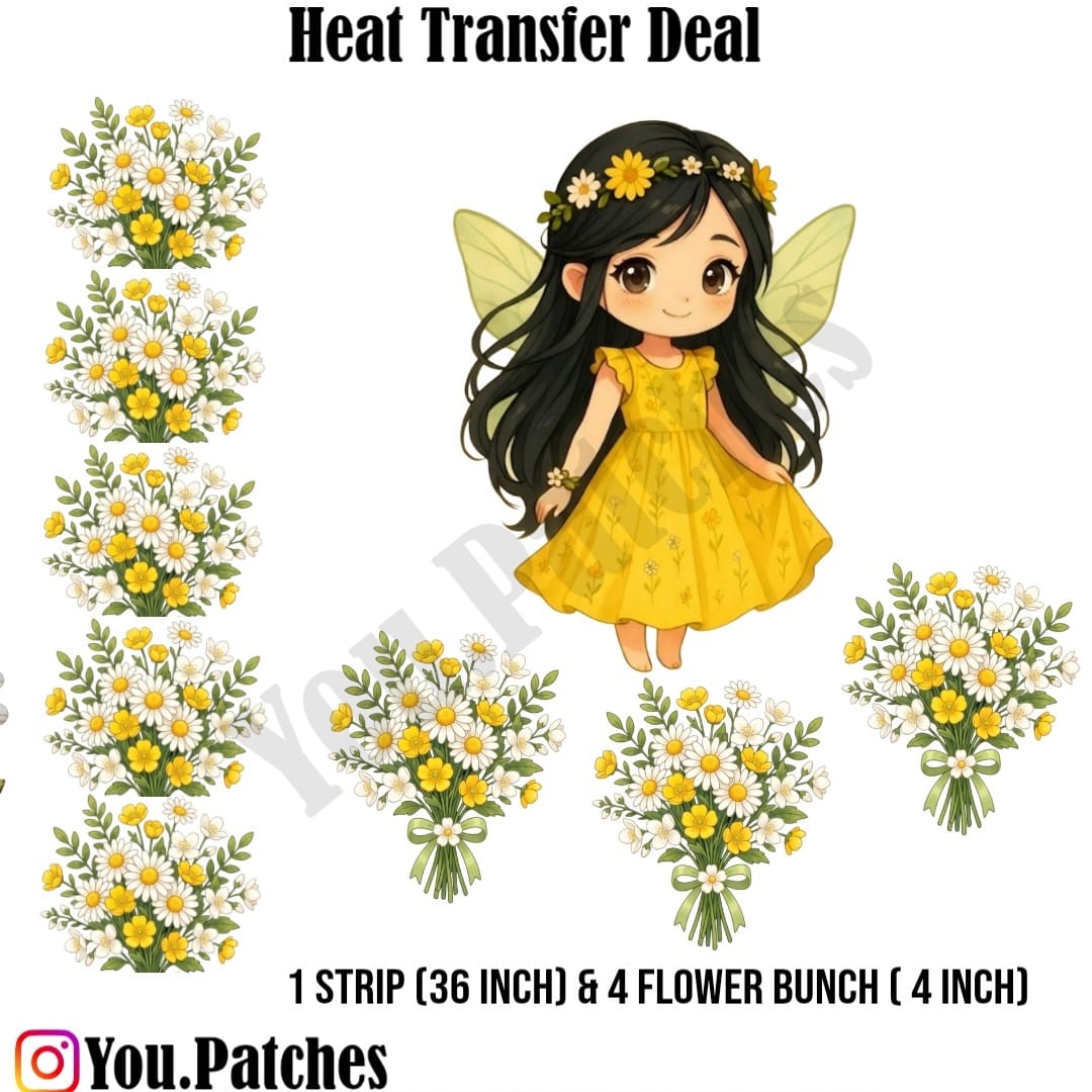 Heat Transfer Doll Patches Deal (Pack of 5)