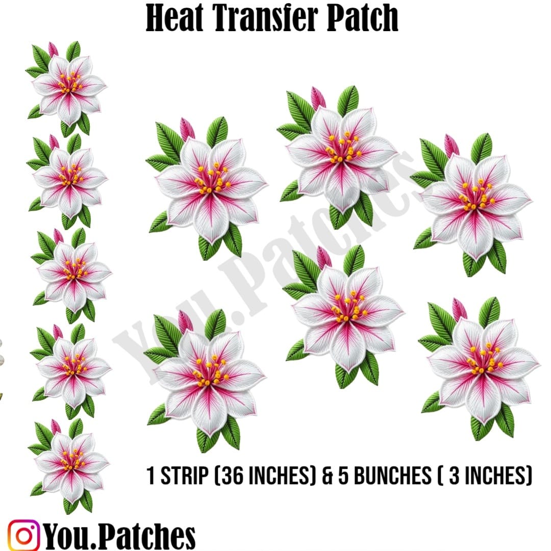 Heat Transfer Flower Deal (Pack of 7)