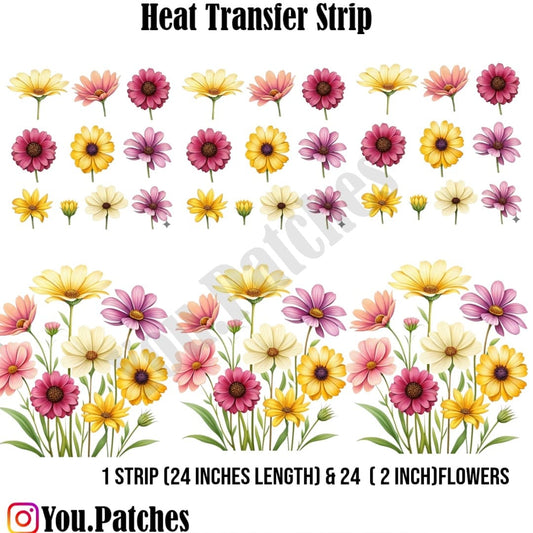 Heat Transfer Flower Bail Strip