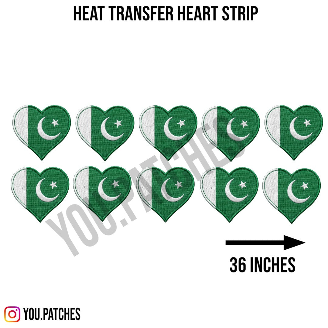 Heat Transfer Heart Strip