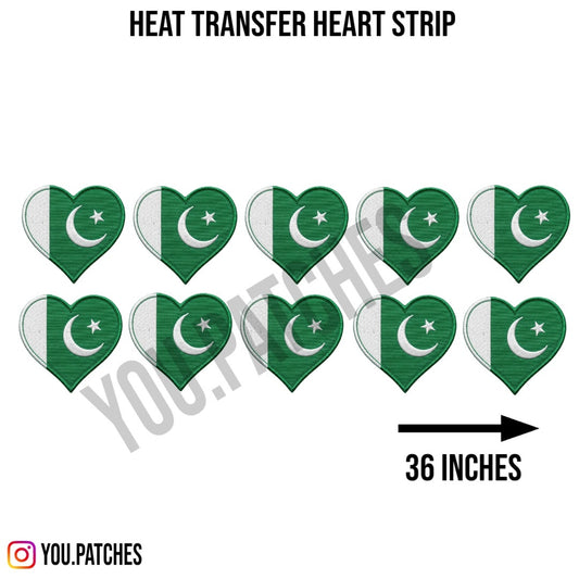 Heat Transfer Heart Strip