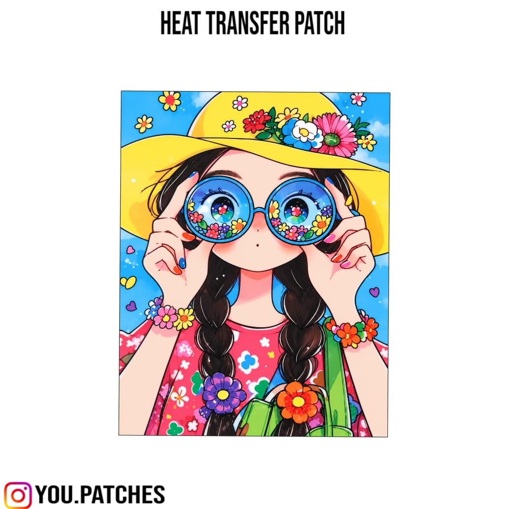 Heat Transfer Girl Patch