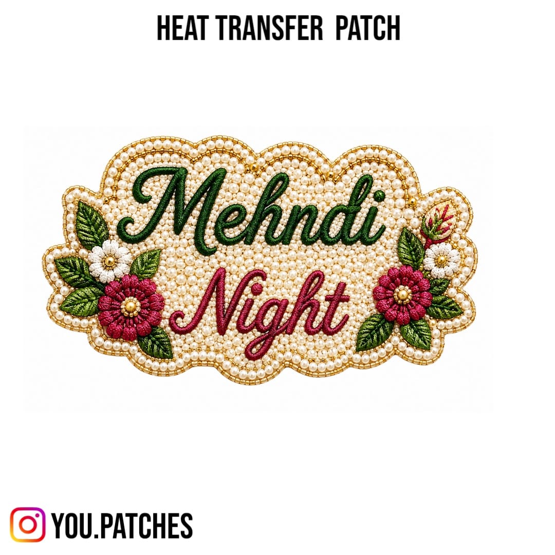 Heat Transfer Wedding Patch