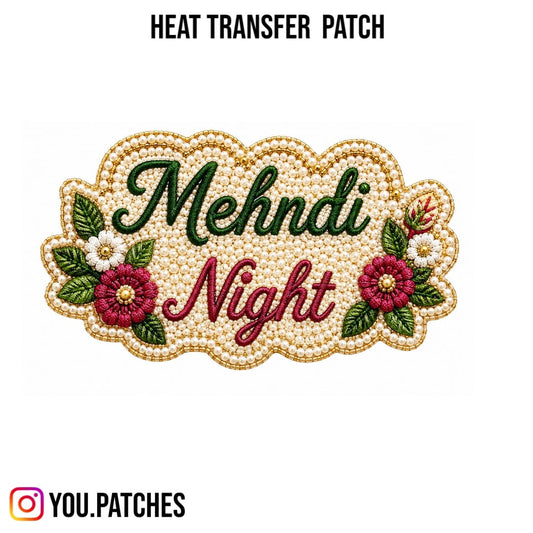 Heat Transfer Wedding Patch
