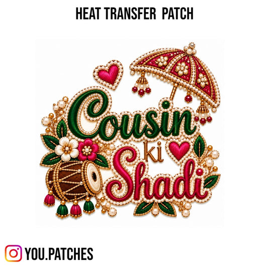 Heat Transfer Wedding Season Patch