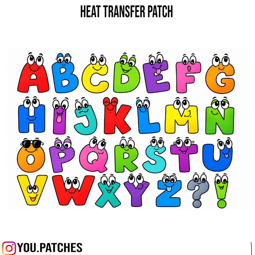 Heat Transfer Alphabets Patch