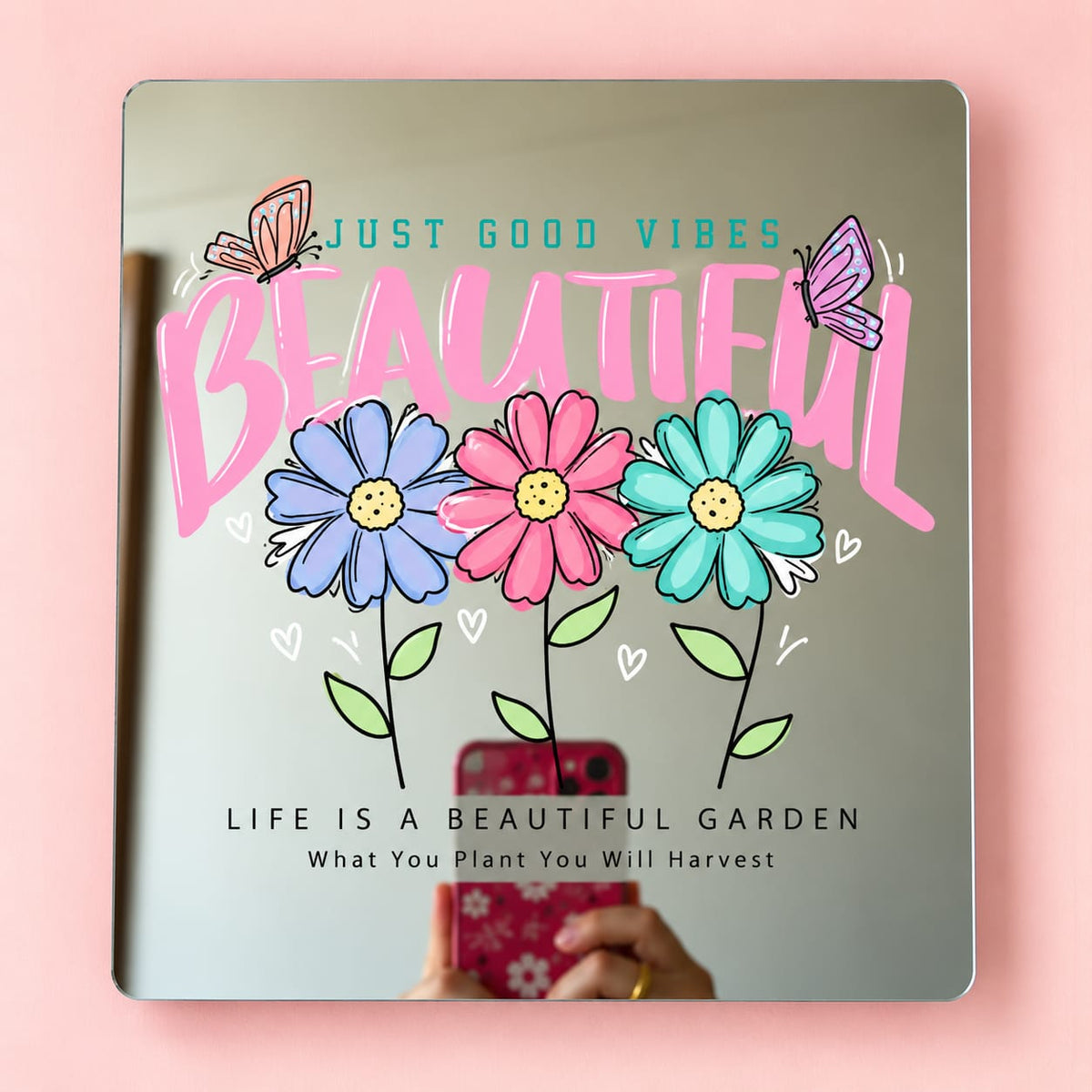 Self Adhesive Wall Decor Mirror