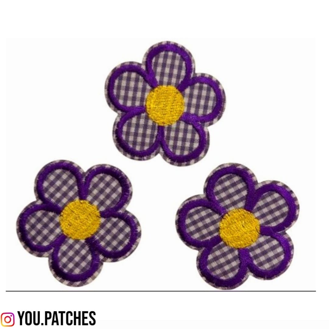 Stick on Flower Patches (Pack of 2)