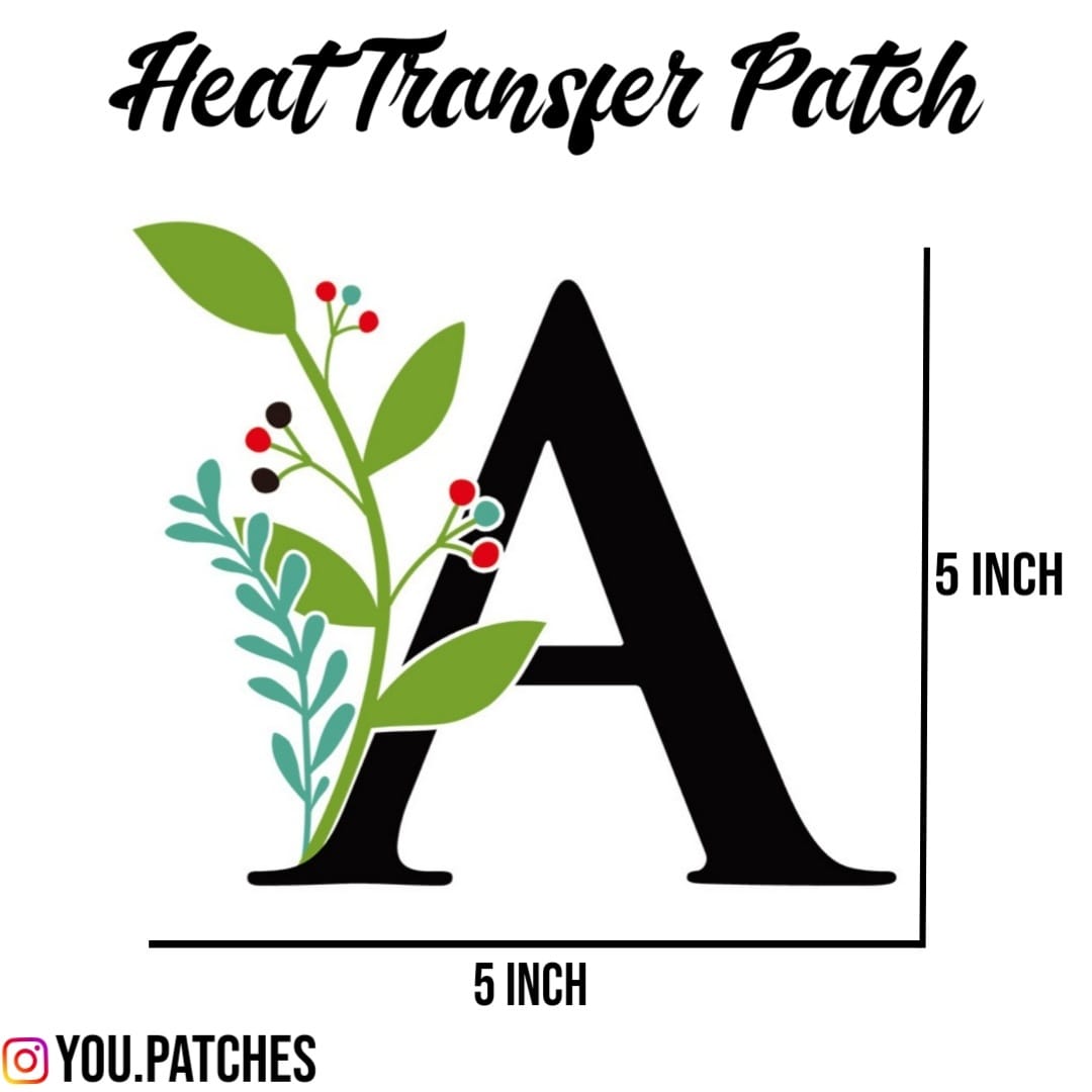 Heat Transfer Alphabets Patch